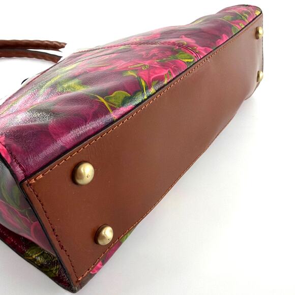 Patricia Nash Women's Bougainvilleas Along the Coast Rienzo Floral Satchel Bag - Picture 6 of 11